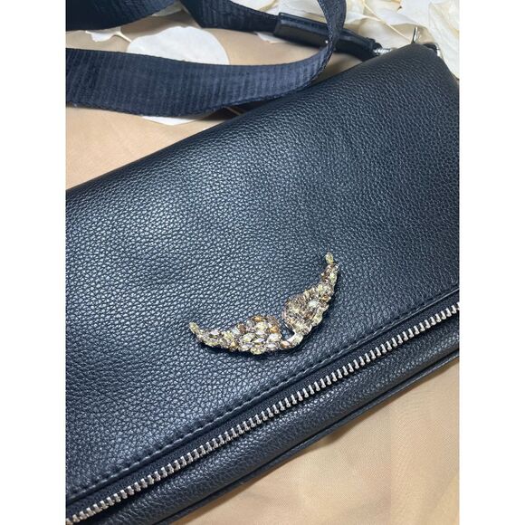 Zadig & Voltaire Rock Clutch Black Leather - Picture 3 of 13